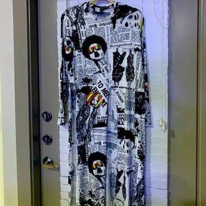 Spandex dress with long